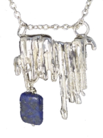 Lapis Icicles detail Lapic Icicles Sterling Silver Pendant